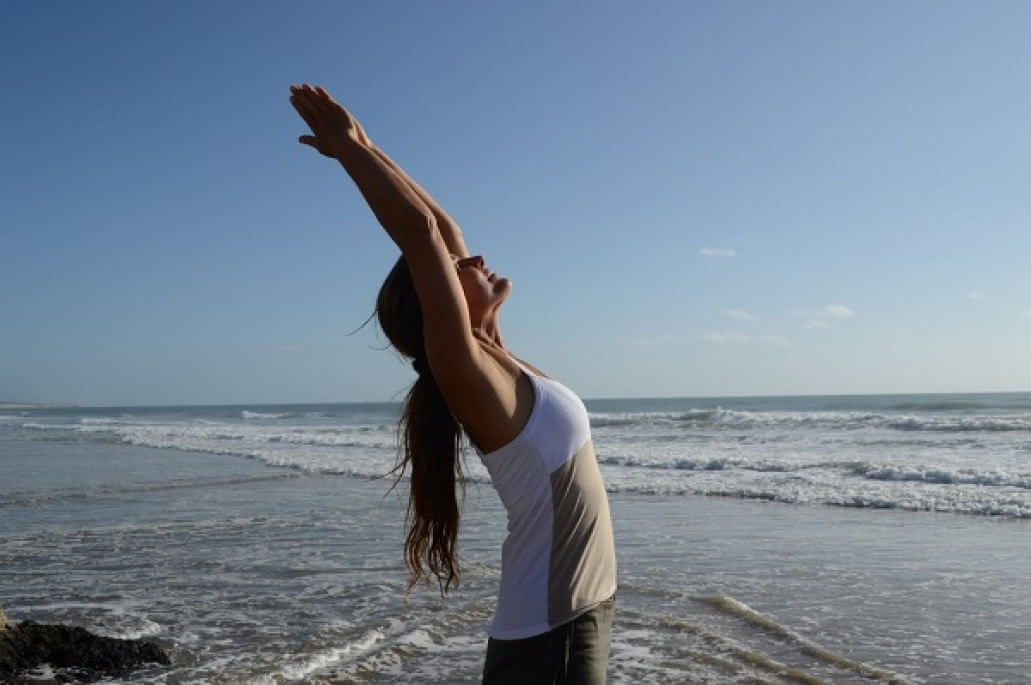 yoga sur mer